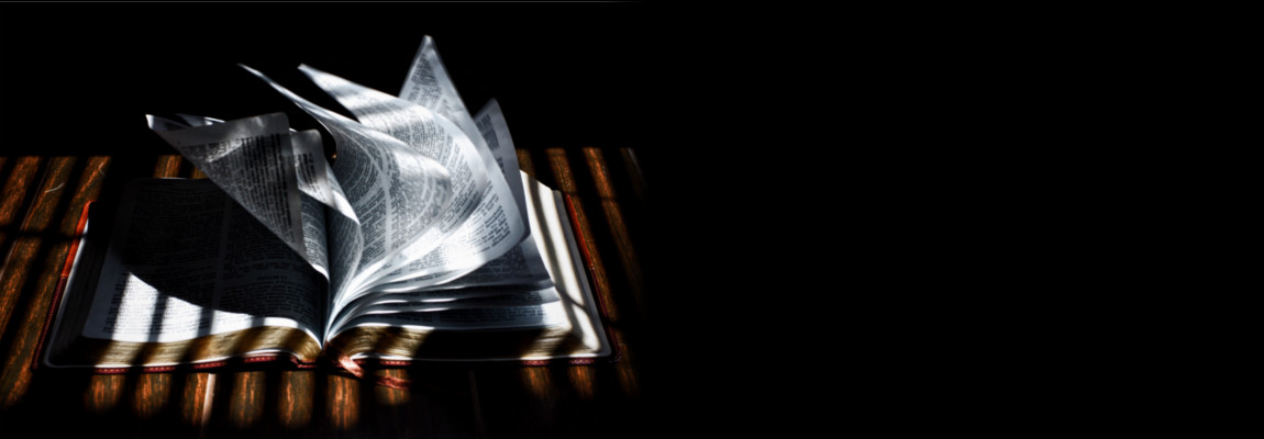 An open Bible